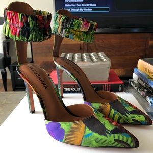 Sold - ALTUZARRA 'BIRD OF PARADISE' PRINTED PUMPS